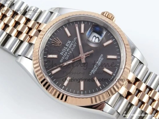 Good Copy Rolex Watches VR Brown Bracelet Best APF Edition 126231 RG 36 on FreshLook Sitck 1:1 SS DateJust Dial Jubilee 1590 904L Steel 0112
